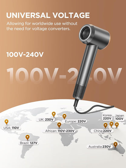 Secador de Cabello Plavogue, 110-220V, con difusor, iónico, alta velocidad.