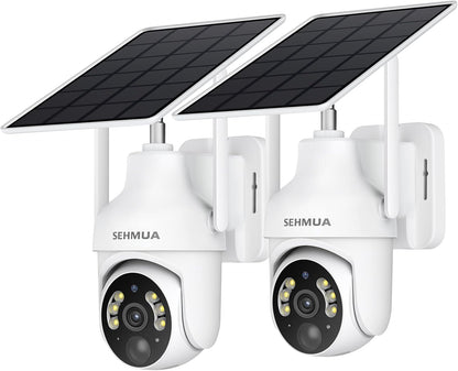 Cámaras Solares SEHMUA 2K Inalámbricas Pack 2 RBX-S73