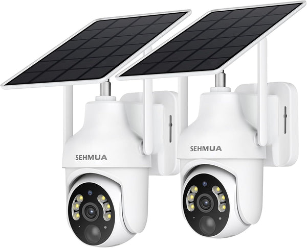 Cámaras Solares SEHMUA 2K Inalámbricas Pack 2 RBX-S73