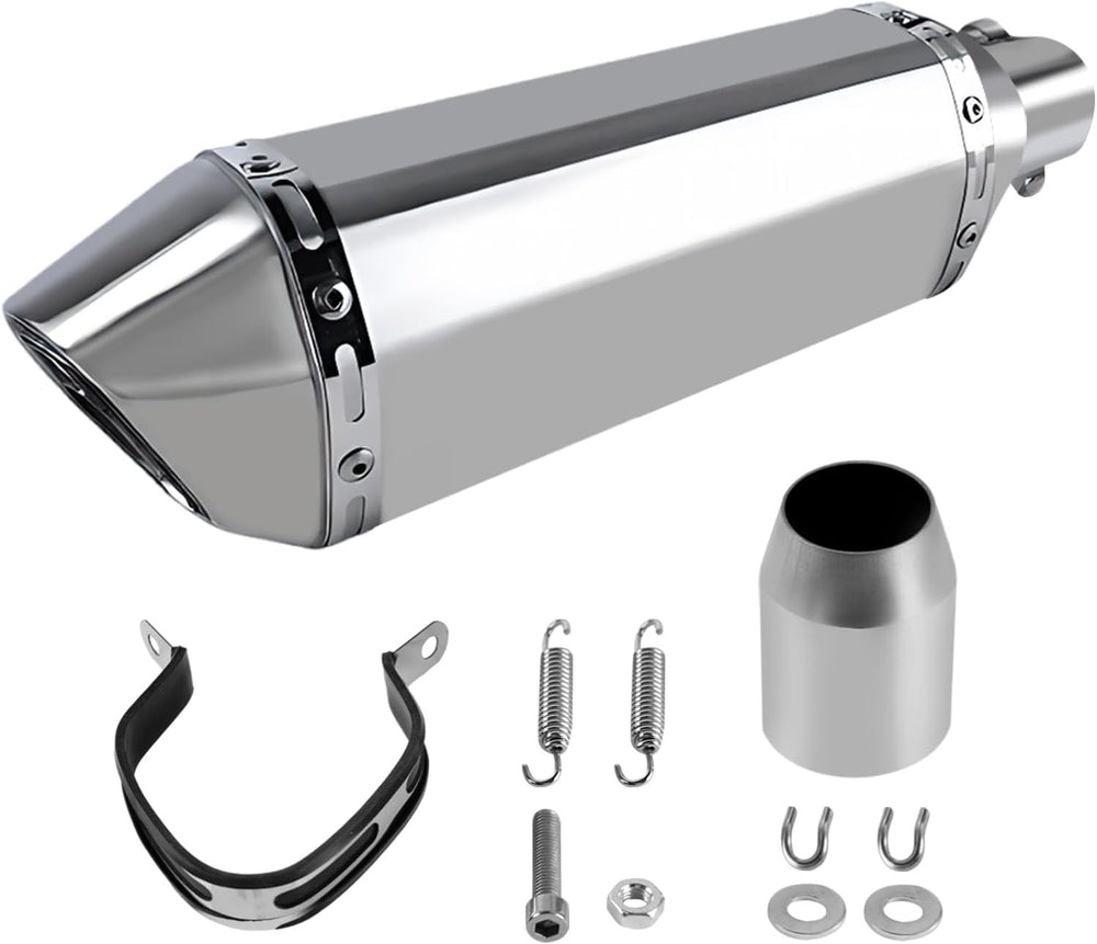 Silenciador deslizante para motocicleta, escape universal, 1.5-2".