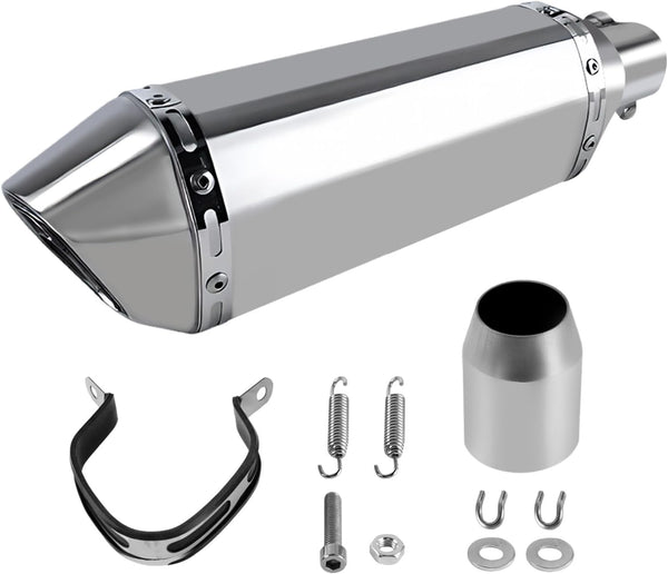 Silenciador deslizante para motocicleta, escape universal, 1.5-2".