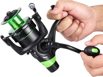 Carrete giratorio Sougayilang 13+1,  para pesca de carpas, KO- 6000.