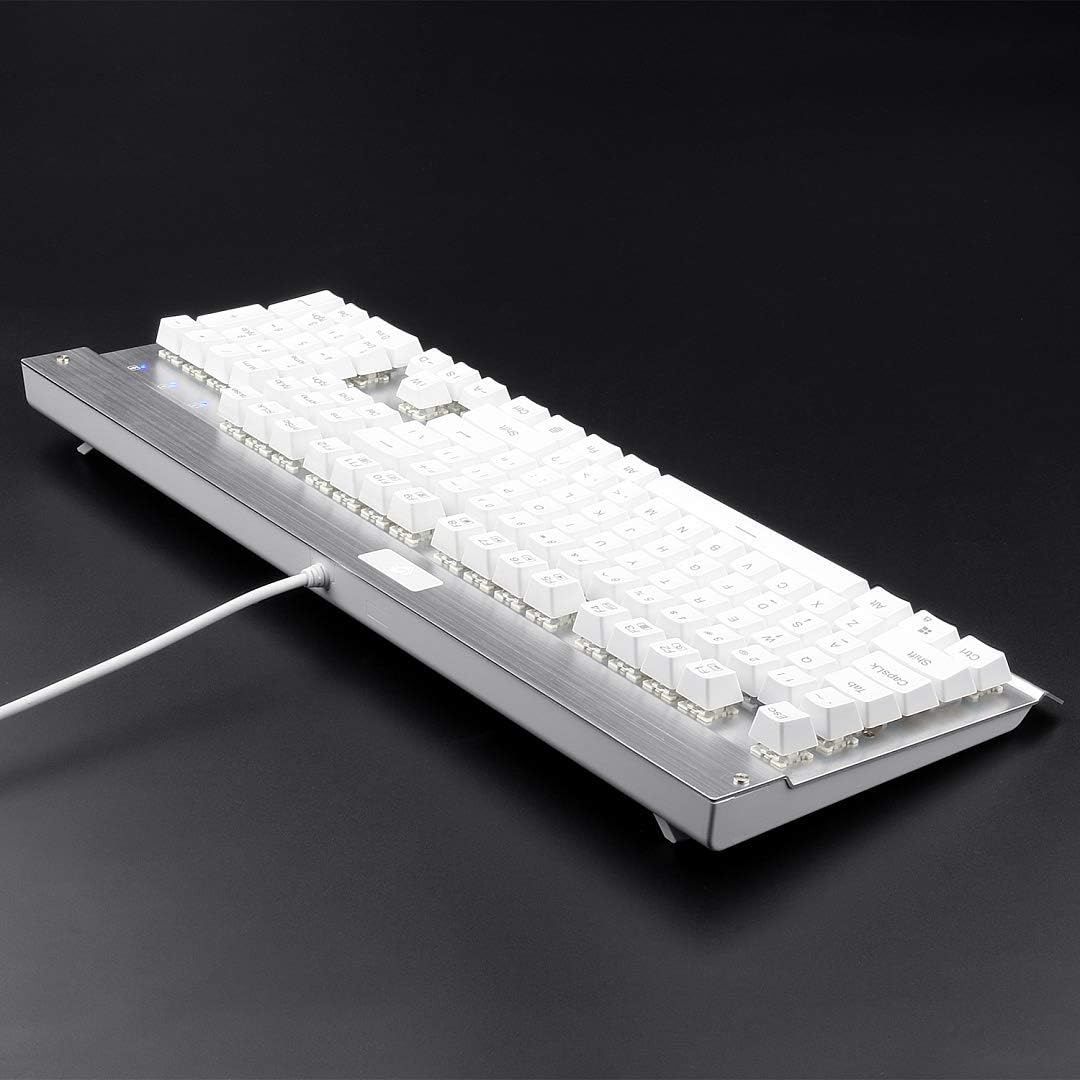 EagleTec KG010 Teclado mecánico con cable ergonómico.