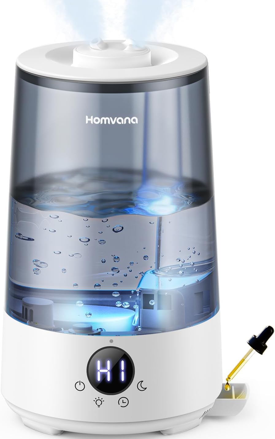Humidificador para hogar, Homvana H101, 3.6Lt, con difusor de aceite.