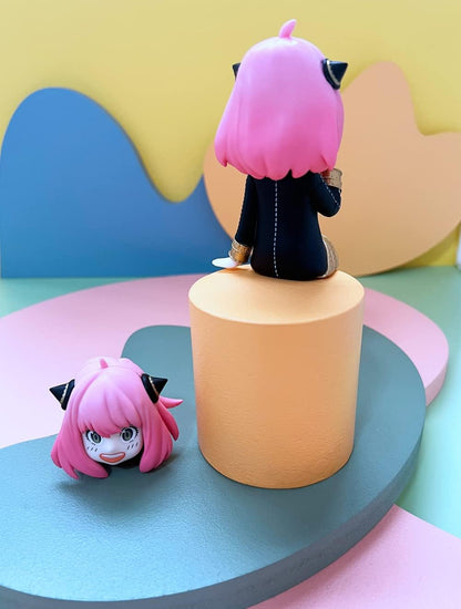 Figura de anime Anya Forger para salpicadero de coche, DETALLE EN CAJA