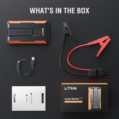 Arrancador de batería Utrai para automóvil, Pico de 13200mAh