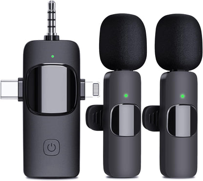 Micrófono inalámbrico iPhone, Android y cámara