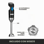 Licuadora de inmersión Waring Commercial Quik Stix de uso comercial usada — vista 4