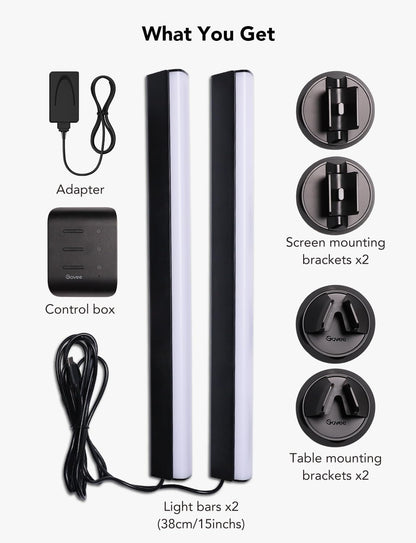 Barras de Luces LED Govee, para TV de 55 a 75 pulgadas, Control Remoto.