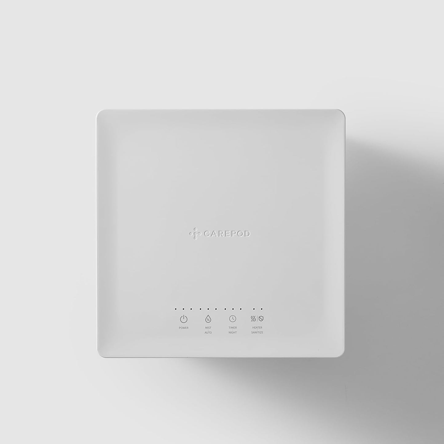 Humidificador híbrido, Carepod, acero inoxidable frío/cálido (USADO).