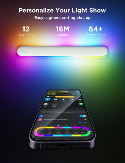 Juego de dos luces de montaje en pared Govee, Regulables (USADO)