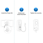 VENZ Cámara de Video WiFi para Puerta, Wired-1080P HD.