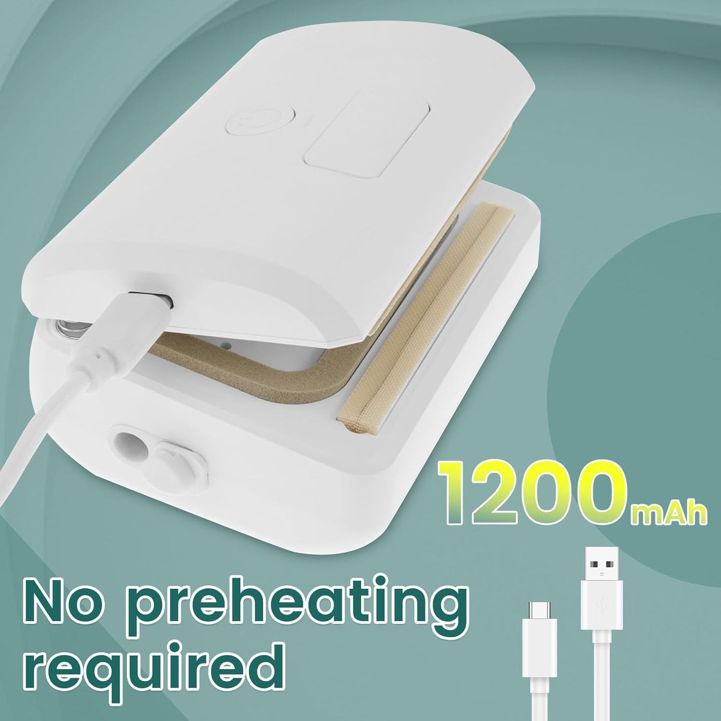 Mini Selladora multifunción, envasa al vacío, infla, sella al vacío.