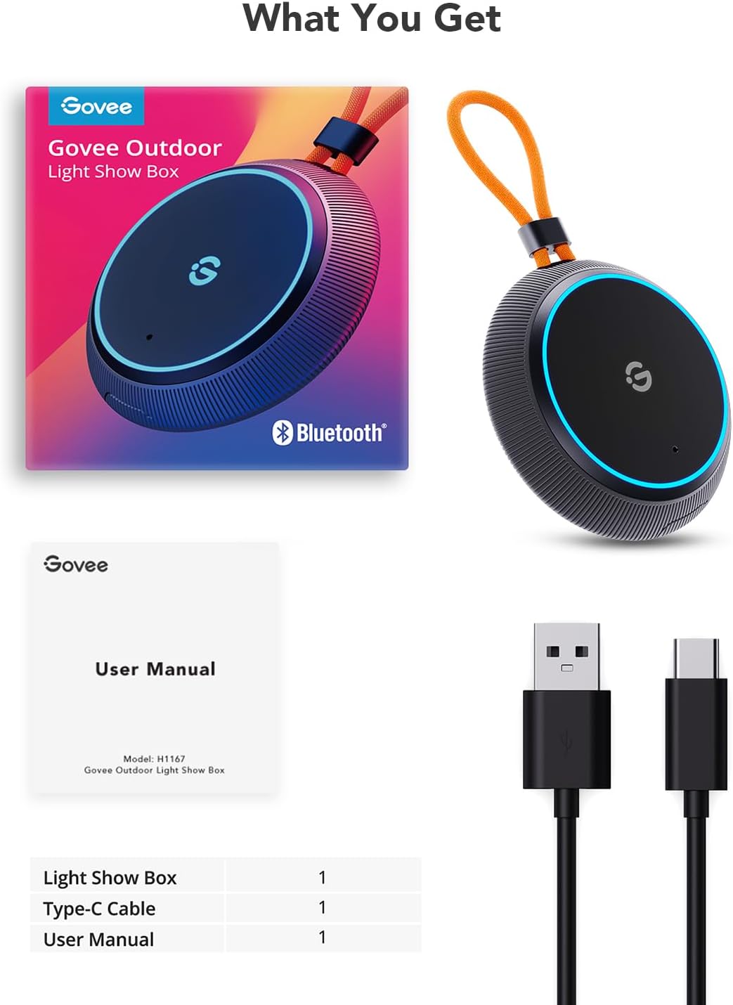 Govee - Caja de exhibición de luz para exteriores.