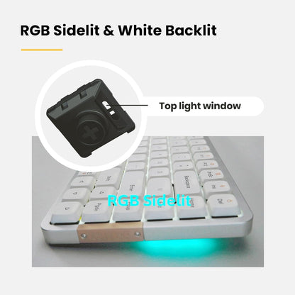 Teclado mecánico de Perfil bajo, 100 Teclas, Lofree Flow (CAJA DAÑADA)