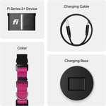 Collar inteligente para perros con GPS-AI, FI Series 3+, Talla S, Rosa.