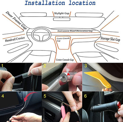 Tira de luces LED para coche, RGB, control, App y bluetooth.
