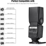 Flash para cámaras, Powerextra Professional DF-400, Speedlite (USADO)