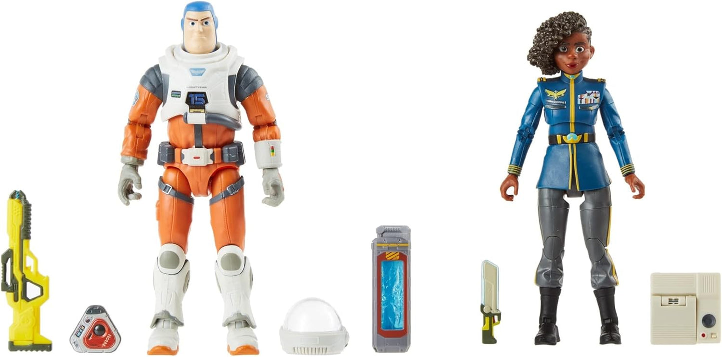 Figuras de acción de Alisha Hawthorne y Buzz Lightyear