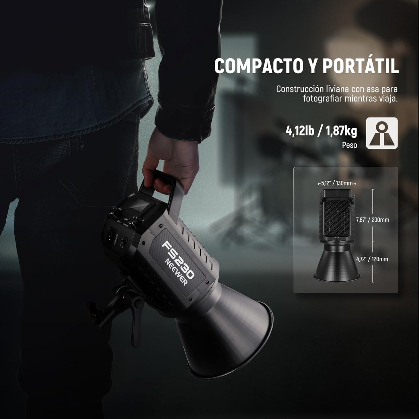 NEEWER FS230 Luz de Video COB de 230W