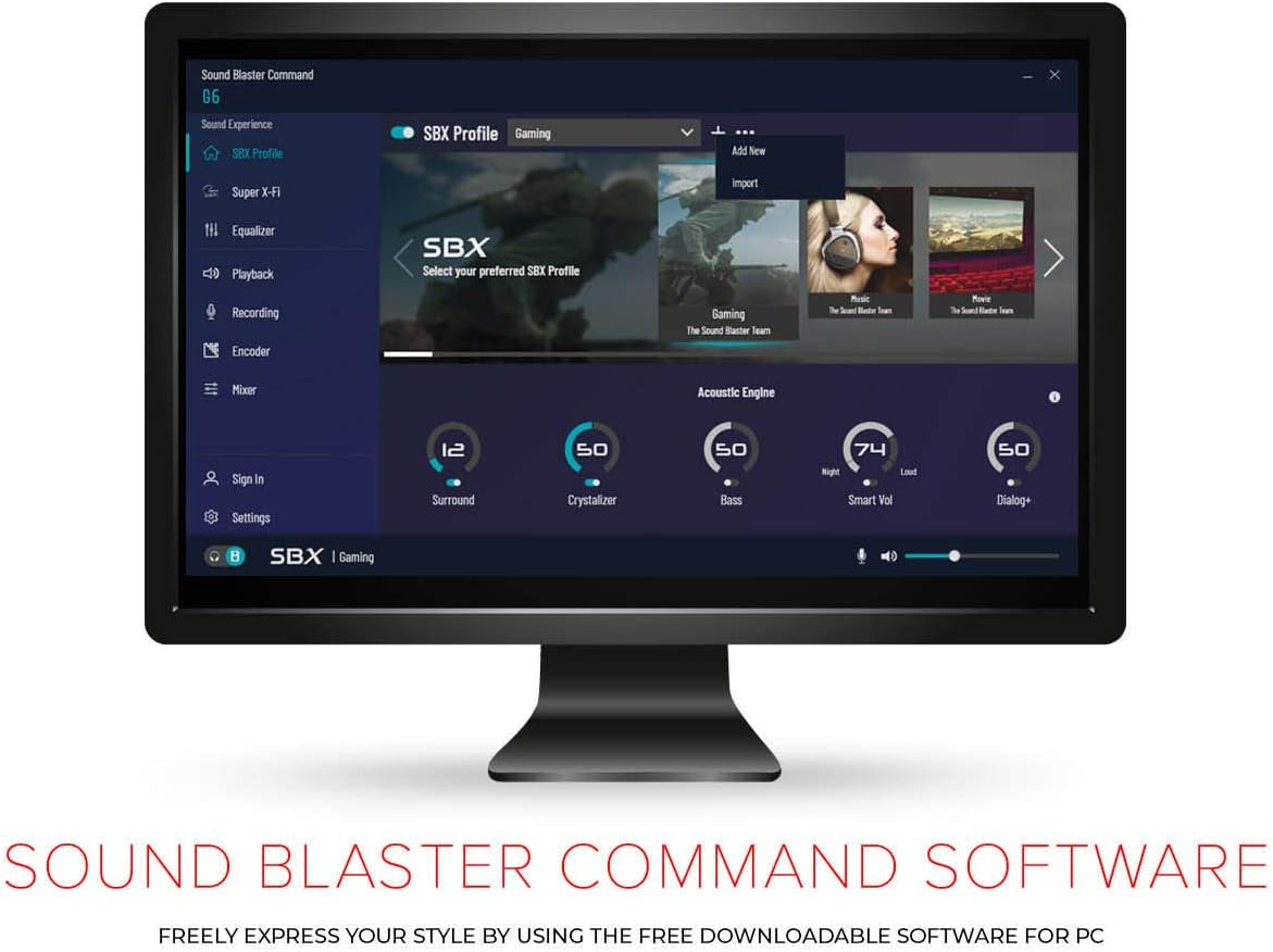 Creative Sound Blaster G6.