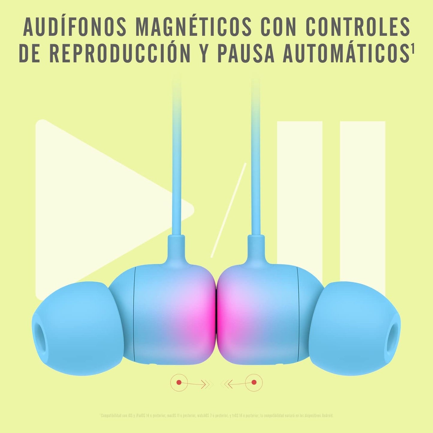 Beats Audífonos in-Ear Flex inalámbricos, magnéticos, Chip W1.