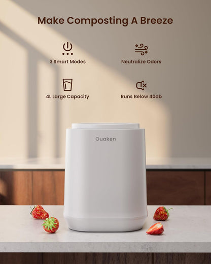 Compostador eléctrico para cocina, Ouaken, (USADO)