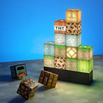 Paladone Lámpara Nocturna De Bloques De Construcción De Minecraft.