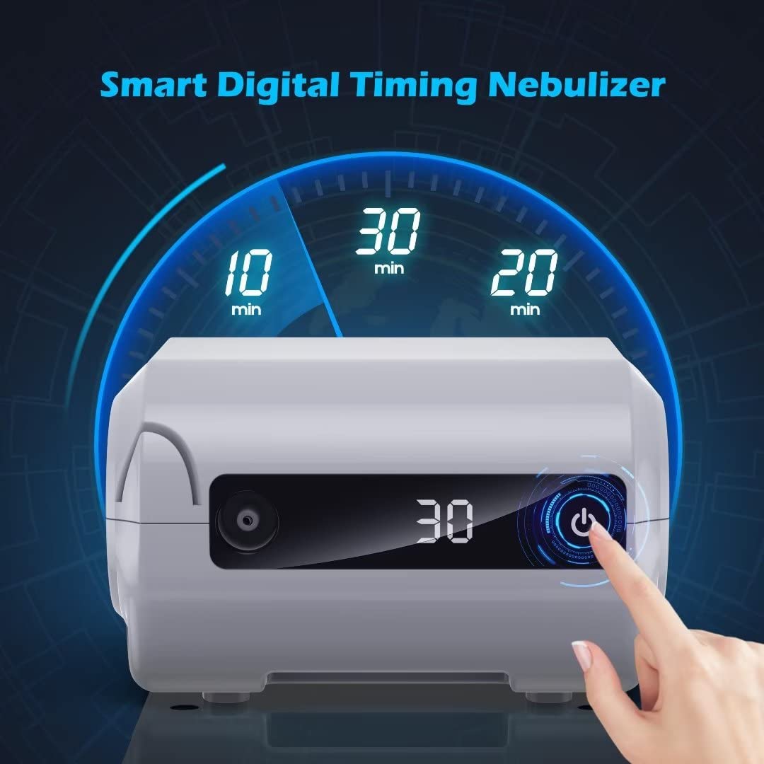 Nebulizador de visualización digital inteligente uux para adultos y niños.