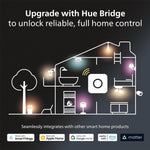Philips Hue, Focos Inteligentes RGB, A19 10.5W, Hue Bridge Comp. con Alexa