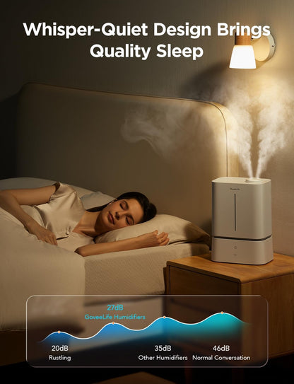 Humidificador inteligente GoveeLife H7148, Niebla fría 4.5 L (USADO)