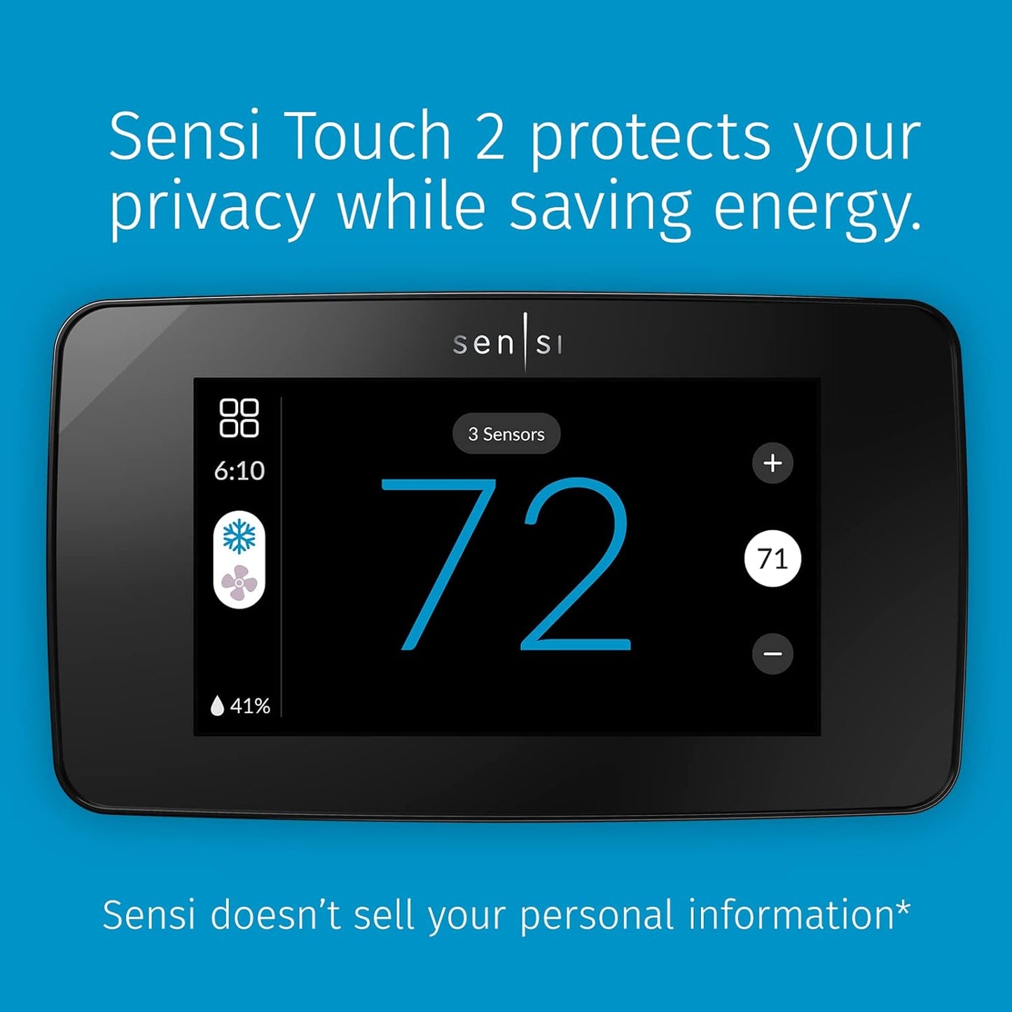 Sensi Touch 2 - Termostato inteligente con pantalla táctil.