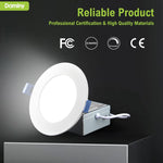 Luz Led Empotrable Daminy 6 Pzas 6'' 10W Regulable CCT