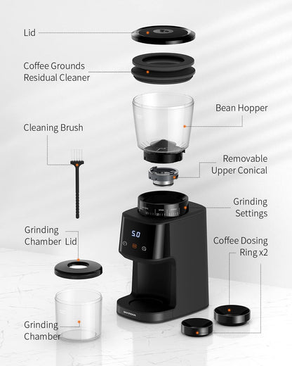 Molinillo Café SHARDOR Cónico 31 Niveles Temporizador