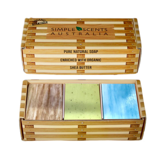 6 Jabones naturales de maderas costeras 100g
