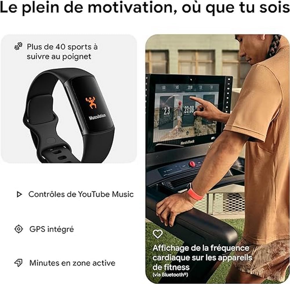 Fitbit El rastreador de Actividad Google Charge 6.(USADO)
