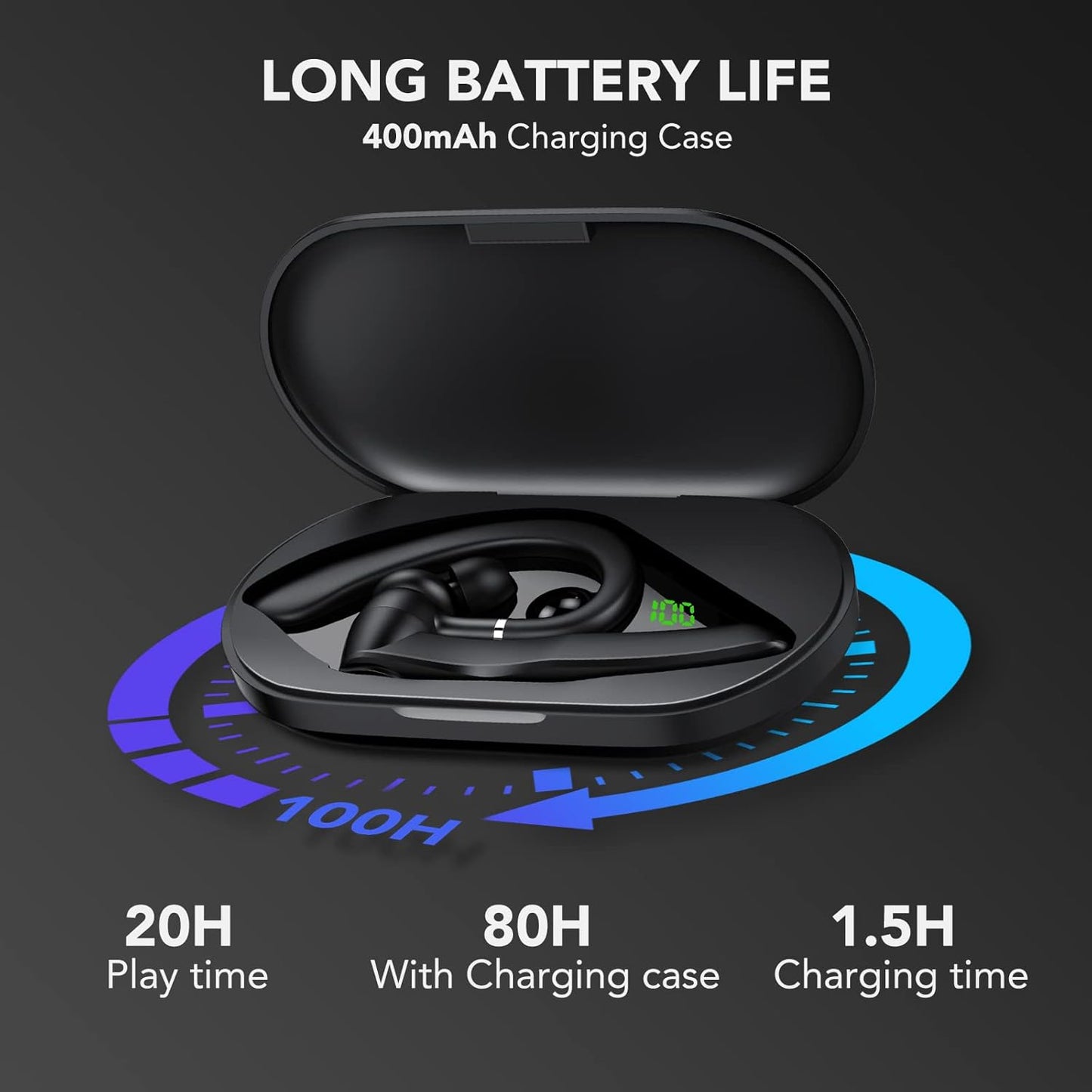 Auricular Manos Libres, Bluetooth 5.3, Cancelación de Ruido.
