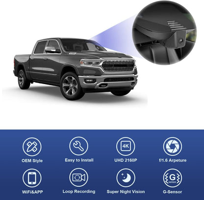 Dash Cámara, para RAM 1500 (Modelo B) 2019-2024 Fitcamx B-4K