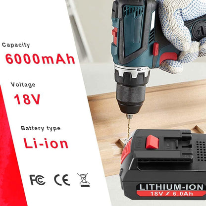 Batería de litio, repuesto, 18V, 6.0 Ah para Bosch BAT609.