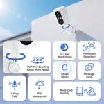 Cámaras Seguridad WiFi 2K Exterior IP65 Visión Nocturna