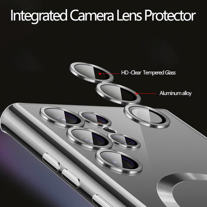 Funda para Samsung Galaxy S25 ultra, glossy, con cristal templado.