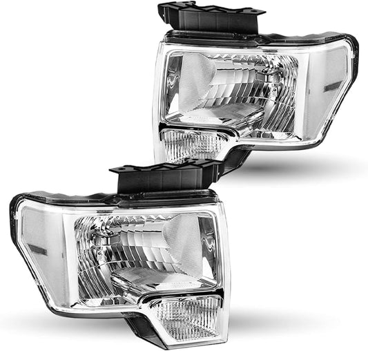 Faro delantero con bombillas para Ford F150 2009-14.(DERECHO )