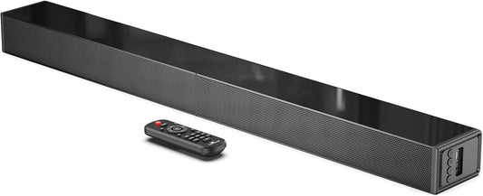 Barra de sonido para TV, Bluetooth/HDMI, USB, 31", Sonido envolvente.
