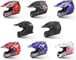 OUMURS Casco  De Motocross Para Adultos Con Gafas, Guantes y Máscara.