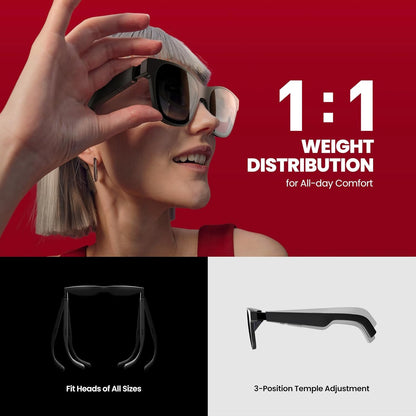 Gafas de realidad aumentada XREAL Air 2 Pro, iPhone 15/Mac/PC/Android.