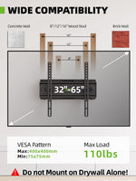 Soporte de pared para TV, pantalla plana de 32 a 65", USX MOUNT.