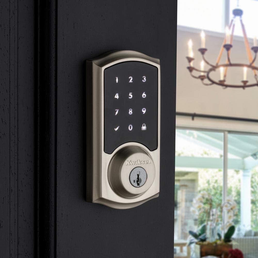 Cerradura inteligente con pantalla táctil. Compatible con Apple HomeKit.