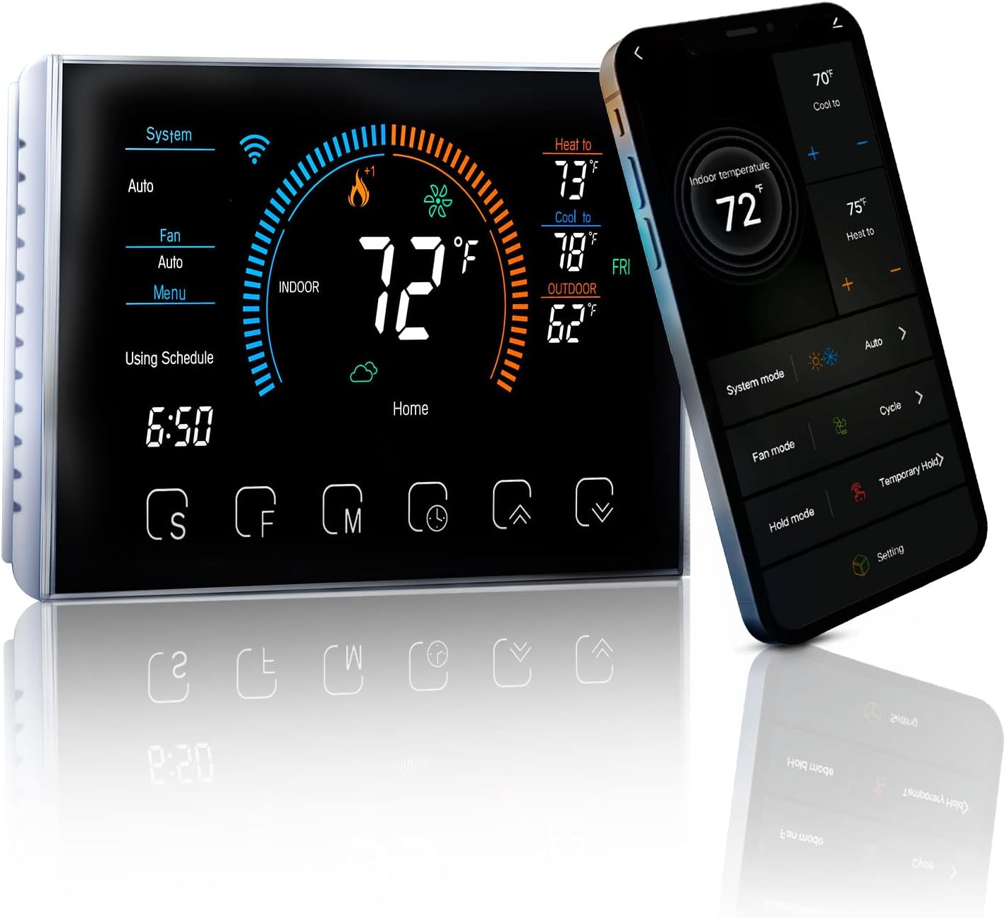 MOES - Termostato inteligente para el hogar, termostato WiFi.