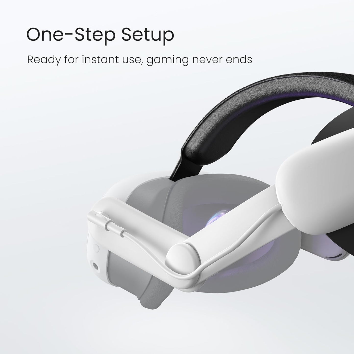 Correa para la cabeza con batería, compatible con Meta Quest 3/Quest 3S