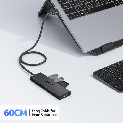 ACER USB Hub 4 Puertos portátil Puerto alimentación Tipo C